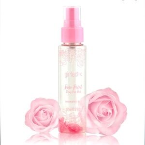 GIRLACTIK 🌹Rose Petal 🌹Dewy FaceMist. hydrates+set.